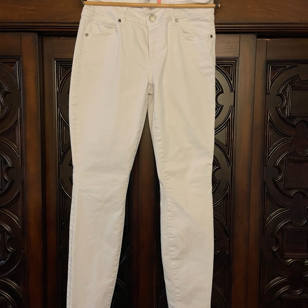 Cabi Skinny White Jeans